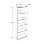 Hanah Home Ktp-350-Ss-1 Estantería Sonomo